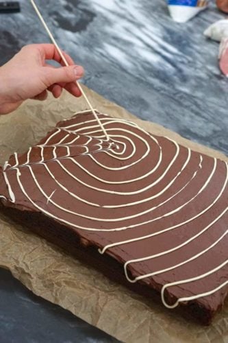 Spider Web Cake