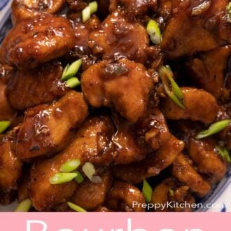 A interest graphic of Bourbon Chicken